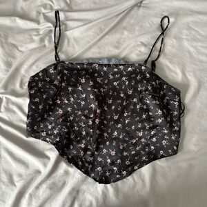 Garage Floral Bandana Top